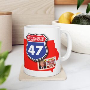 Trump Wins Iowa 2024, It all started in Iowa Coffee 11oz Mug, President Donald J Trump Inspired